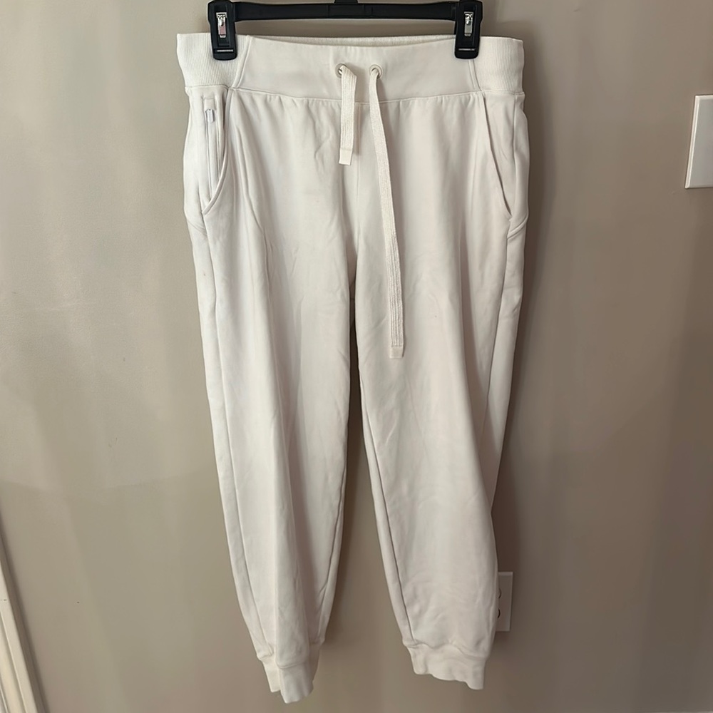 Athleta - White Track Jogger / Sweatpant, Size M